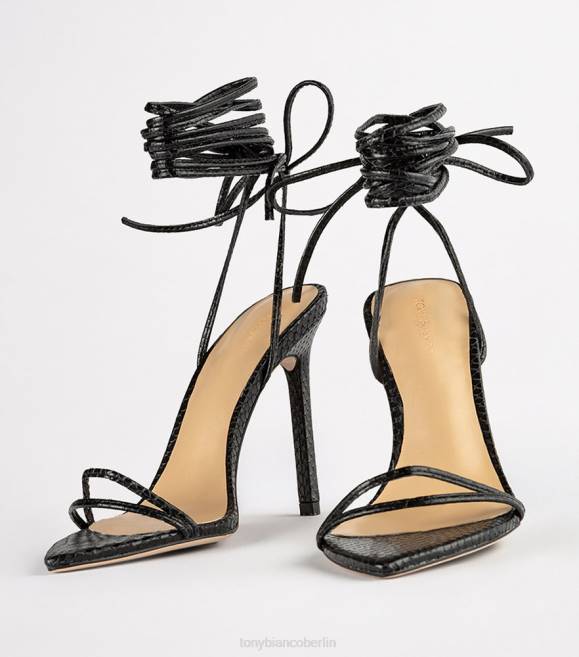 Stöckelschuhe| de Tony Bianco Frauen Millie-Heels schwarze Schlange 4624110